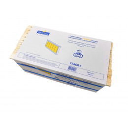 Lot de cadres - montés gaufrés cerclés / dadant corps