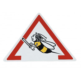 Pancarte Attention abeilles - triangle