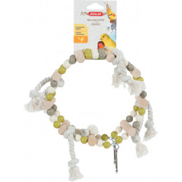 Balançoire roue pour oiseaux ZOLUX en bois et corde