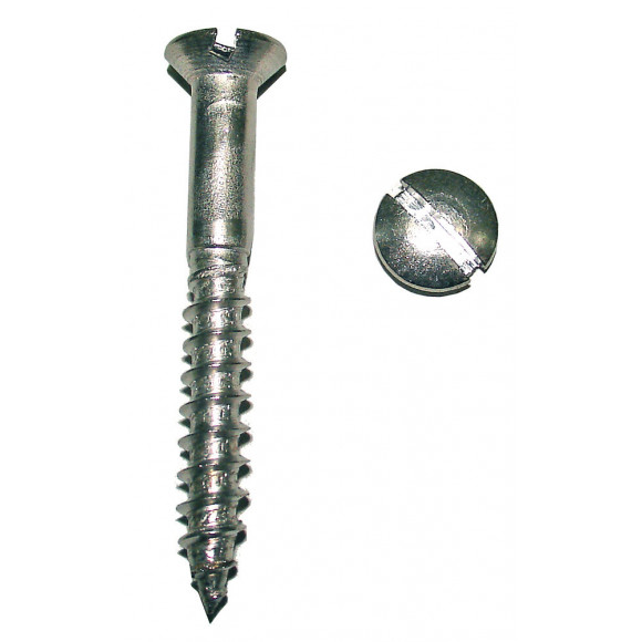 Sachet de 32 vis à bois en acier zingué tête fraisée 4x30 mm FORTFIX