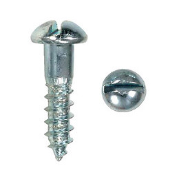 Sachet 19 vis à bois en acier zingué tête ronde 5x20mm