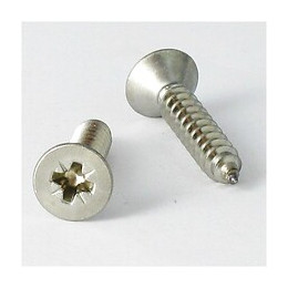 15 vis tôle tête fraisée pozidriv inox A4 4.2x32mm