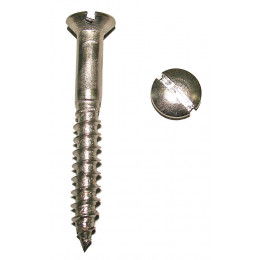 30 vis à bois tête fraisée fendue inox A4 3x16mm