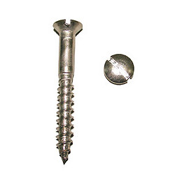 25 vis à bois tête fraisée fendue inox A4 4x20mm