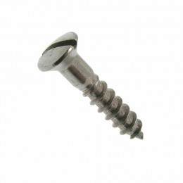 25 vis à bois tête fraisée bombée fendue inox A4 4x20mm