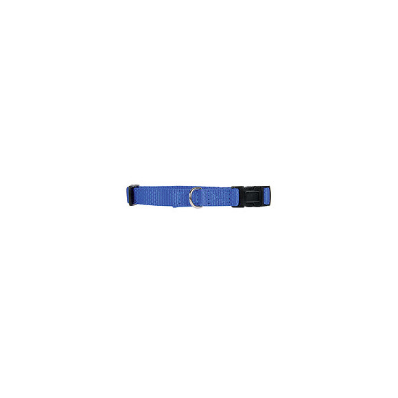 Collier nylon chien 50 60 cm bleu