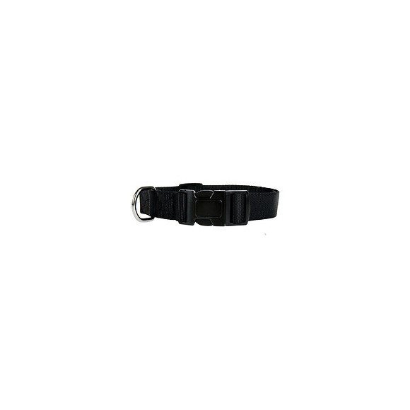 Collier nylon chien 40 50cm noir