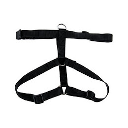 Harnais nylon chien  30 45cm noir