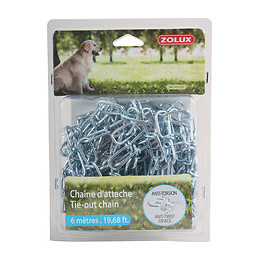 Chaîne d'attache pour chien ZOLUX en acier 6 m