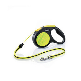 Laisse pour chien Flexi néon taille M