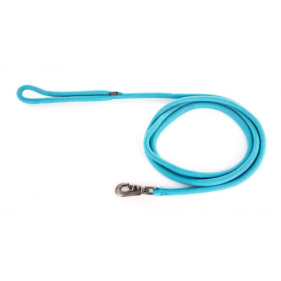 Laisse nylon rond uni 2m turquoise