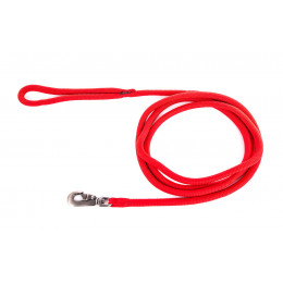 Laisse nylon rond uni 2m rouge