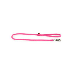 Laisse nylon rond uni 1m rose
