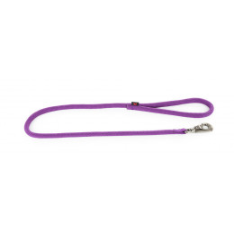 Laisse nylon rond uni 1m mauve