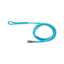 Laisse nylon rond uni 2m turquoise