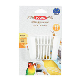 Râtelier à salade pour oiseaux ZOLUX blanc