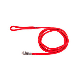 Laisse nylon rond uni 2m rouge
