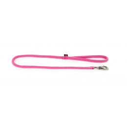 Laisse nylon rond uni 1m rose