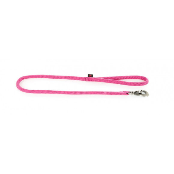 Laisse nylon rond uni 1m rose