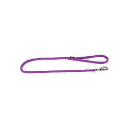 Laisse nylon rond uni 1m mauve
