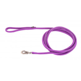 Laisse nylon rond uni 2m mauve