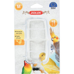 Mangeoire avec grille à oiseauxm