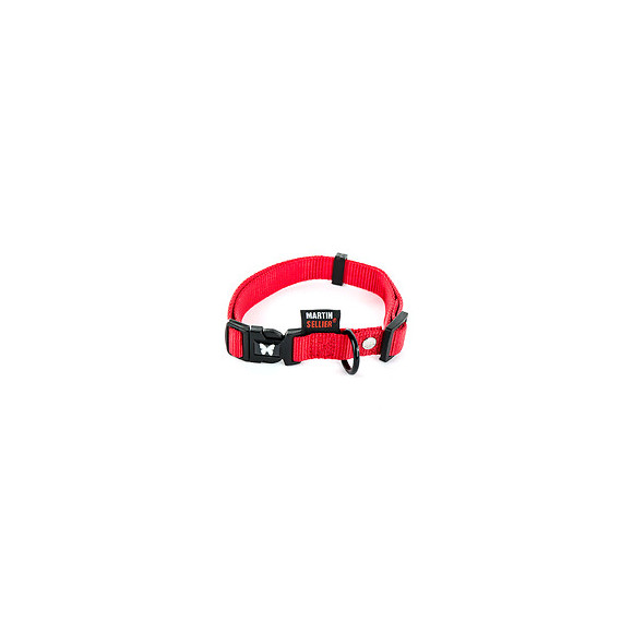 Collier pour chien réglable en nylon rouge 109kg