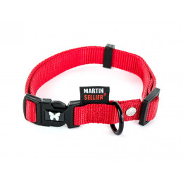 Collier pour chien réglable en nylon rouge 36kg