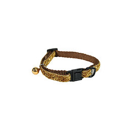 Collier pour chat MARTIN SELLIER Paillettes en nylon doré