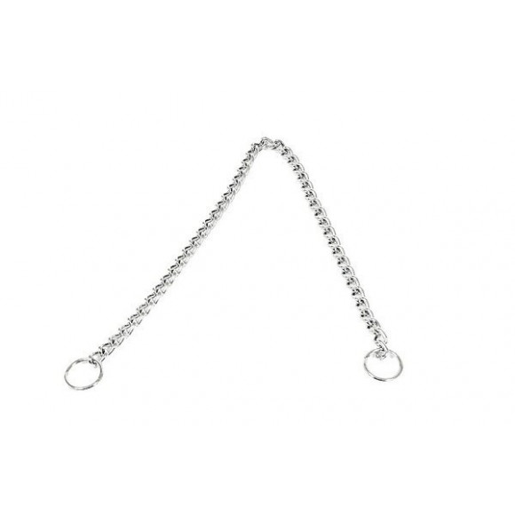 Collier pour chien métal étrangleur souple 80cm