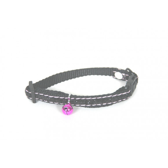 Collier pour chat MARTIN SELLIER Paillettes en nylon noir
