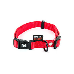 Collier pour chien réglable en nylon rouge 152kg