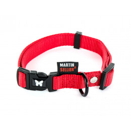 Collier pour chien réglable en nylon rouge 109kg