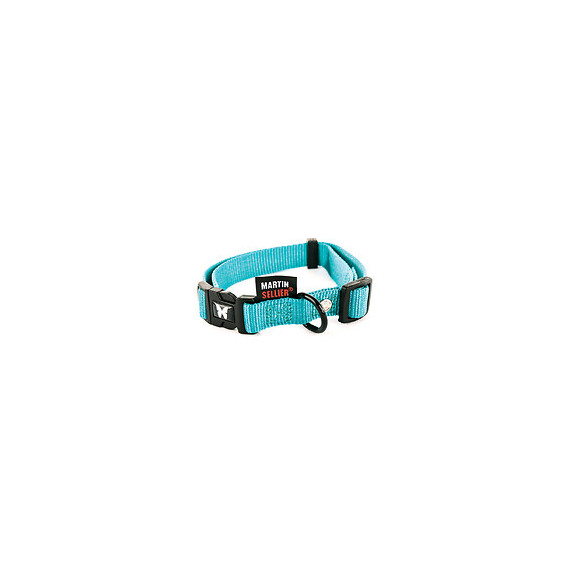 Collier pour chien réglable en nylon turquoise 113kg