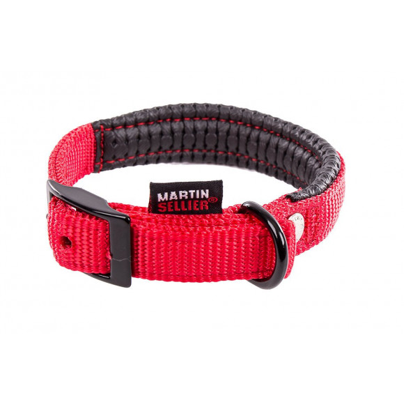 Collier pour chien MARTIN SELLIER Confort rouge