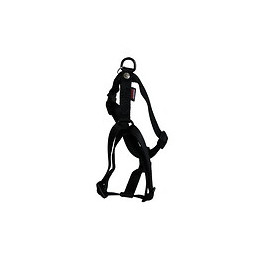 Harnais pour chien réglable en nylon noir 13.5cm