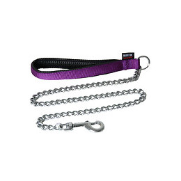 Laisse pour chien Chaîne forte en nylon mauve