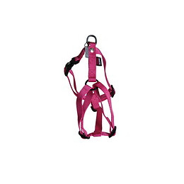 Harnais pour chien réglable en nylon rose 13.5cm