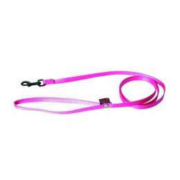 Laisse pour chien Confort en nylon rose Longueur 120cm