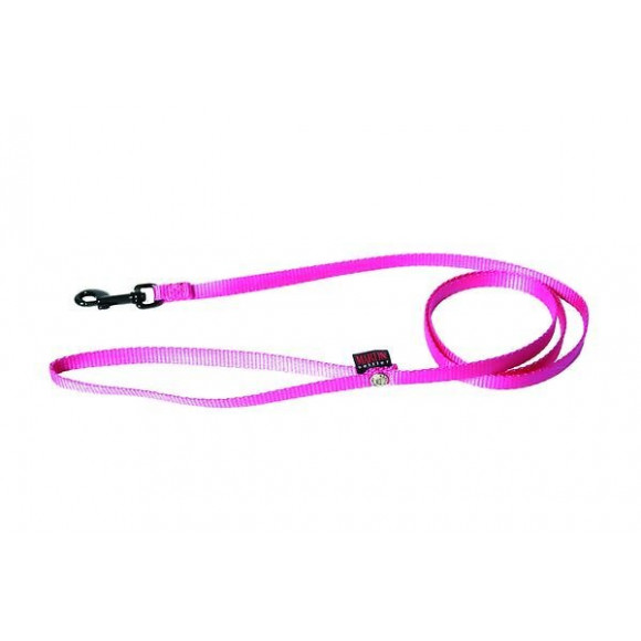 Laisse pour chien Confort en nylon rose Longueur 120cm
