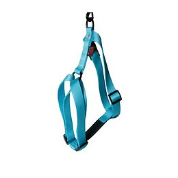 Harnais pour chien réglable en nylon turquoise 20cm