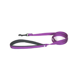 Laisse pour chien Confort en nylon mauve 25mm