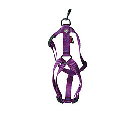 Harnais pour chien réglable en nylon mauve 13.5cm