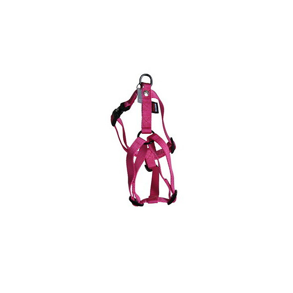 Harnais pour chien réglable en nylon rose 13.5cm
