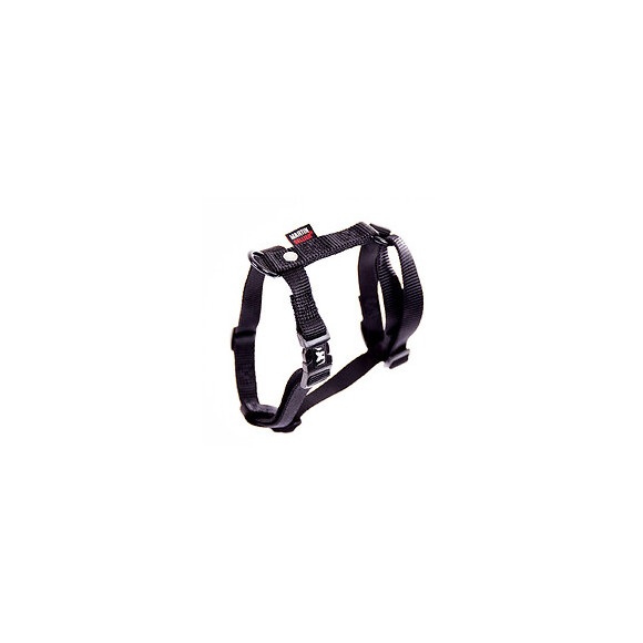 Harnais pour chien réglable en nylon noir 14.5cm