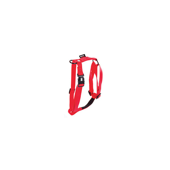 Harnais pour chien réglable en nylon rouge 16cm