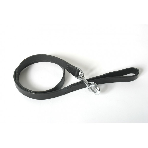 Laisse pour chien bords arrondis noir 100cm