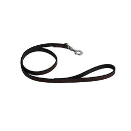Laisse pour chien bords arrondis marron 100cm