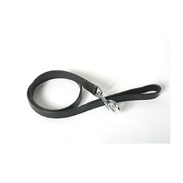 Laisse pour chien bords arrondis noir 100cm