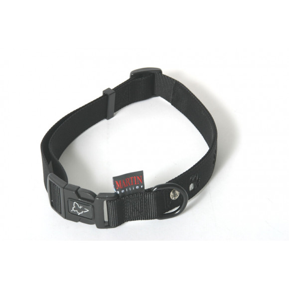 Collier pour chien Pattes silver en nylon 45/65cm